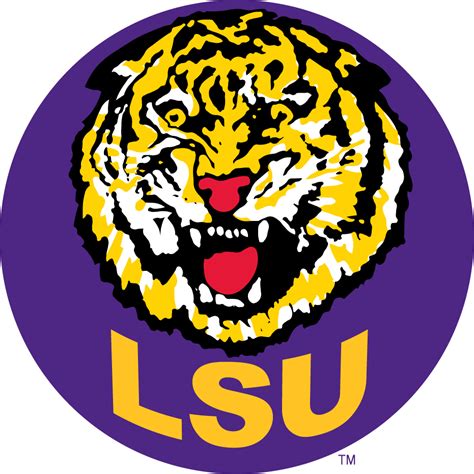 LSU Football Logo LSU Tigers Secondary Logo NCAA Division I I M