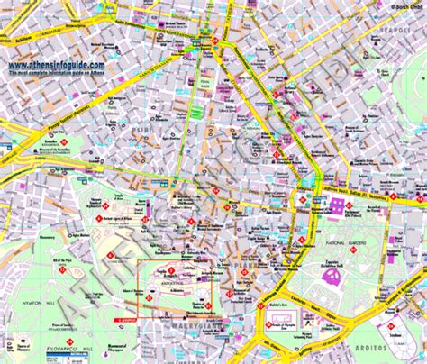 Athens Guide Map Athens Mappery