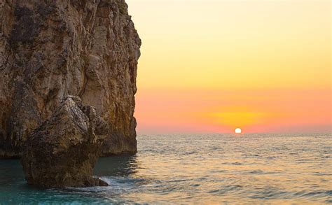 1920x1080px 1080p Free Download Mediterranean Sun Rocks Greece