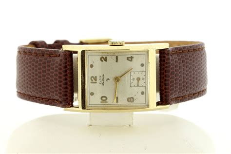 Vintage Elgin Deluxe Wrist Watch 10k Gold Filled 17 Jeweled Wrist Watch