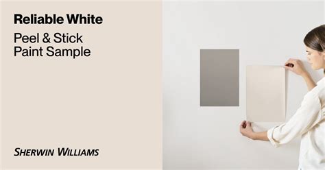Reliable White Paint Sample By Sherwin Williams 6091 Peel And Stick