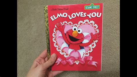 Elmo Loves You Valentines Day Book Sesame Street Bedtime Readers Youtube