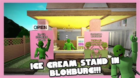 I Opened An Ice Cream Stand On Bloxburg Roblox Youtube