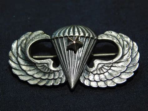 Wwii Us Army Airborne Jump Wing Paratrooper Sterling Pin Badge 7800 Picclick