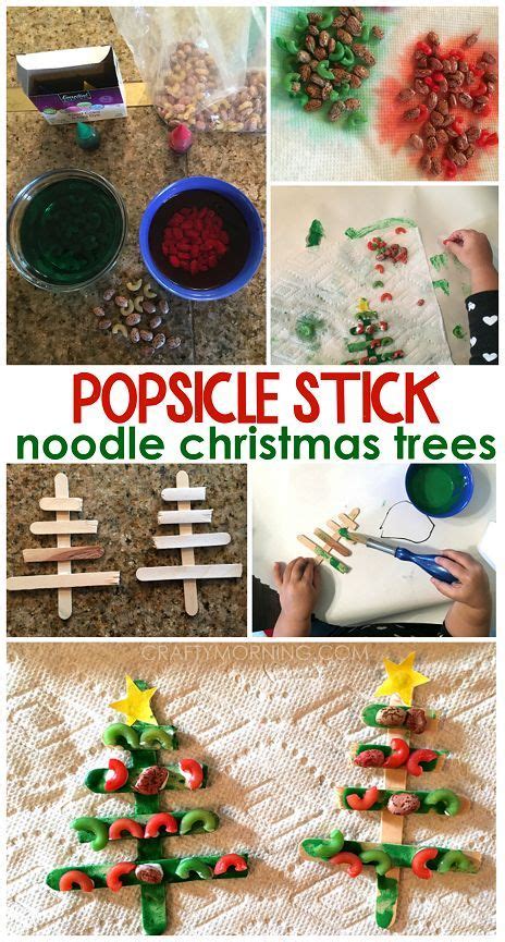 Popsicle Stick Christmas Tree Craft For Toddlers To Make With Their