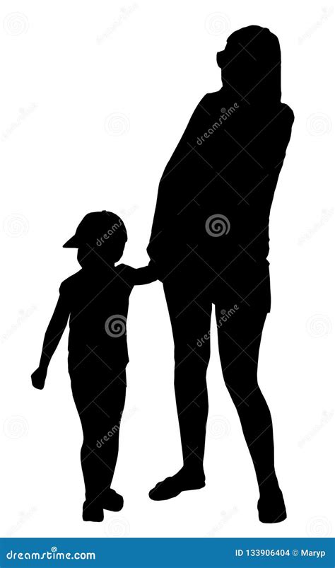 Free Svg Mother And Son Silhouette Svg 10617 Svg File For Diy Machine