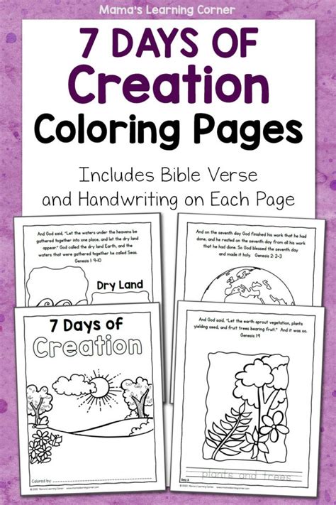 7 Days Of Creation Free Printables