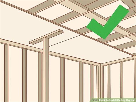 I have a concrete ceiling in my basement and would like to cover it with drywall. How to Install Ceiling Drywall | Drywall installation ...