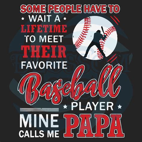 Love Baseball Grandpa Sports Cricut Baseball Papa Svg Baseball Papa