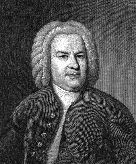 Johann Sebastian Bach N1685 1750 German Organist And Composer Line