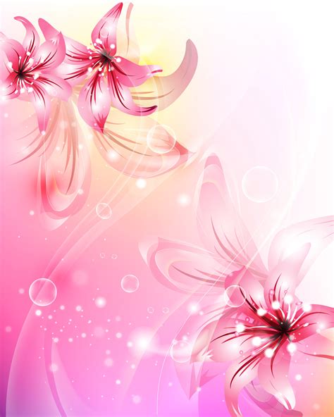 Free Download Pink Flowers Background Photo Hd Wide Wallpaper Of