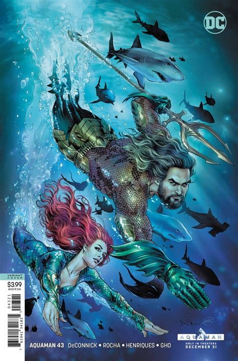 Aquaman 2016 43 Vf Nm Nicola Scott Variant Cover Dc Universe