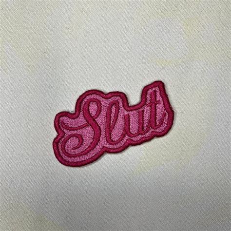 slut patch embroidered patches nfws feminist sex etsy