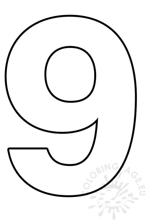 Number 9 Coloring Pages Fun And Educational Printables For Kids