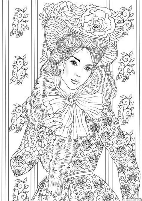 Fancy Outfit Printable Adult Coloring Page From Favoreads Coloring