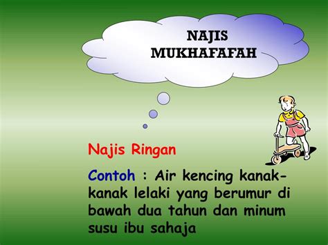 Najis 'ainiyah adalah najis yang memiliki warna, bau dan rasa. PPT - BERSUCI DARIPADA NAJIS PowerPoint Presentation, free ...