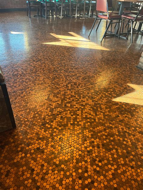 Floor Made Out Of Pennies Rmoney
