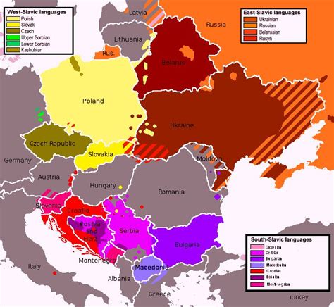 Usergorniak Distribution Of Slavic Languages
