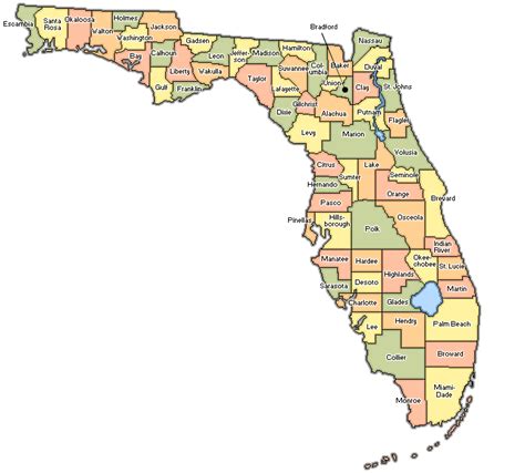 Mapa Florida Usa