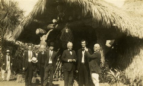 Florida Memory Postcard With Group Portrait Of Koreshan Men At The