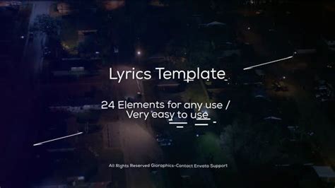 Lyrics Template And Elements Design Template Place