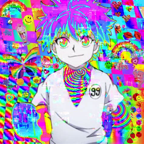 Animecore Glitchcore Edit Eyestrain Glitchcore Aesthetic Rainbow