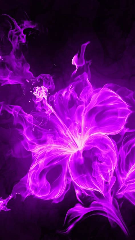 2018 Download 3d Purple Flower Iphone Wallpaper Full Size 3d Iphone