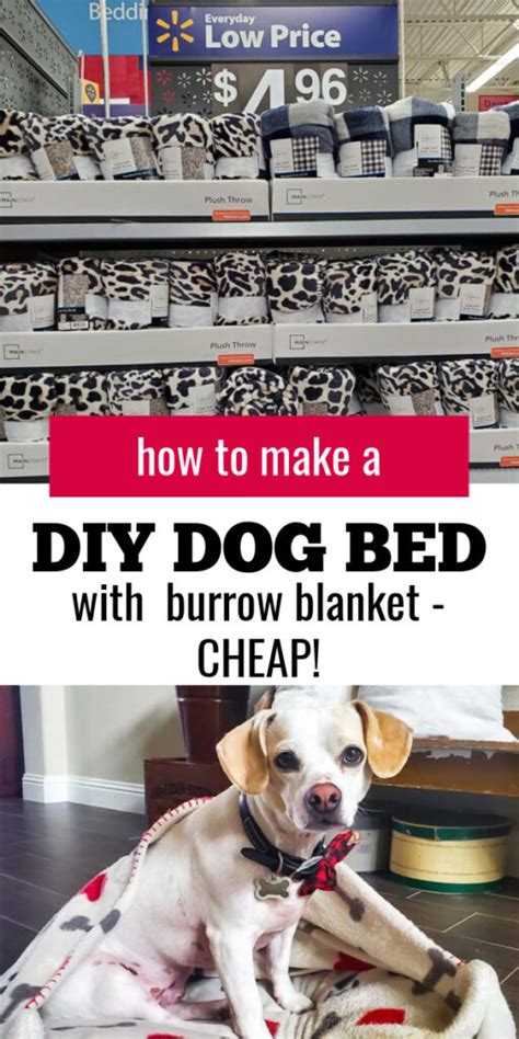 Diy Dog Bed With Blanket Burrow Salvaged Living