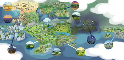 Heres How The Sims 4 Would Look With A Connected World Map Simsvip