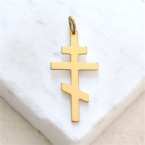 St Andrew Cross Eastern Orthodox Cross 3 Bar Cross