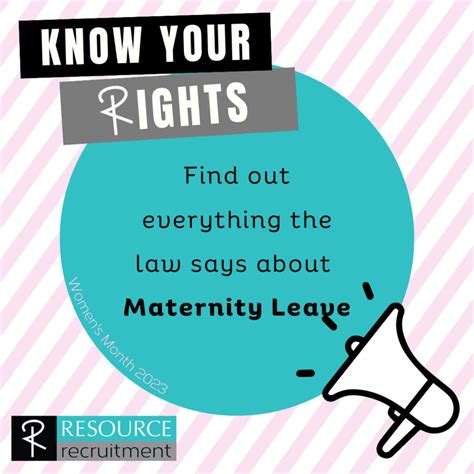 Know Your Rights Maternity Leave Resource Recruitment