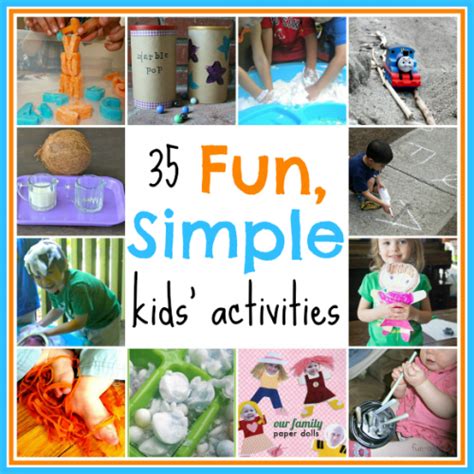 35 Fun Simple Kids Activities Stress Free Sunday 16 Fun A Day