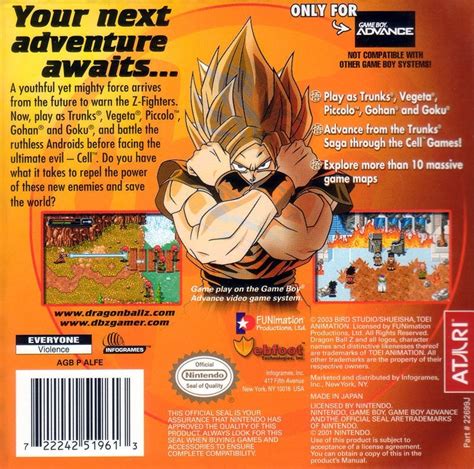 Dragon Ball Z The Legacy Of Goku Ii For Game Boy Advance 2003