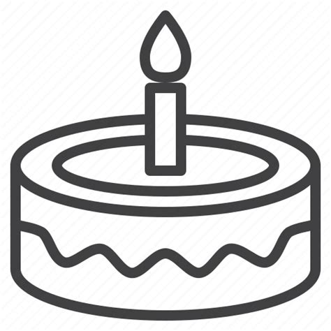 Birthday Cake Candle Party Icon Download On Iconfinder