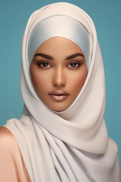 Premium Photo Portrait Of A Beautiful Muslim Woman In Hijab Muslim