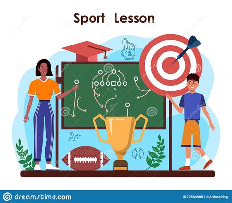Physical Education Or School Sport Class Concept Students Doing