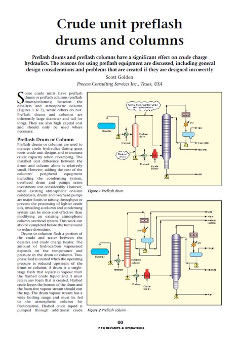 Difference Between Flash Drum And Distillation Column