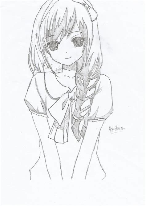Cute Drawings Anime Easy How To Draw A Cute Chibi Manga Anime