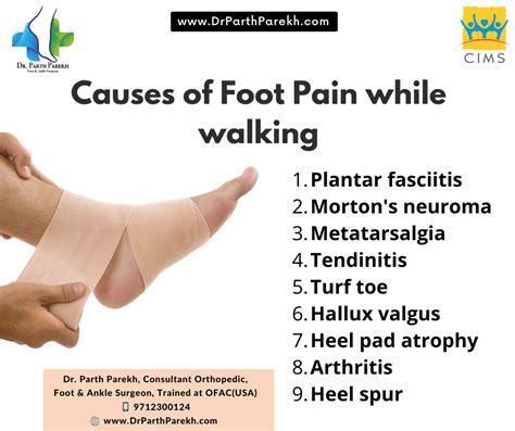 Causes Of Foot Pain Chart Vrogue Co