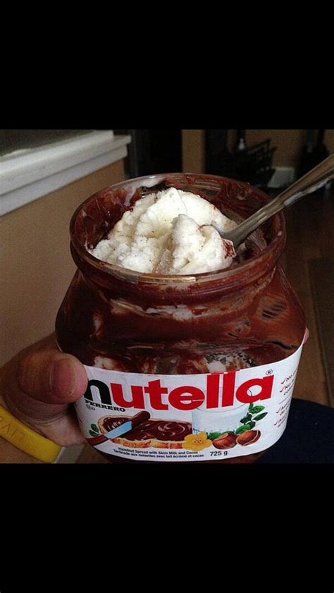 Empty Nutella Jar Into A Sundae Musely