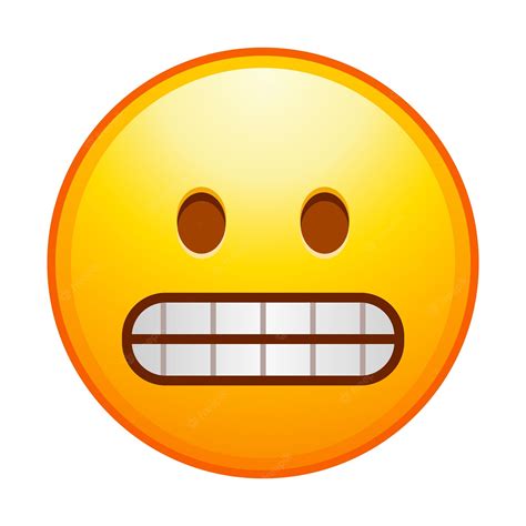 Hochwertiges Emoticon Grimassieren Emoji Unbeholfenes Emoticon Mit
