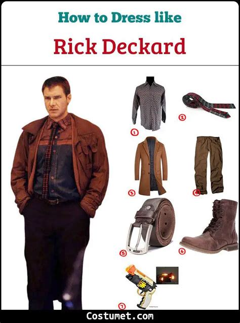 Blade Runner Rick Deckard Costume For Cosplay And Halloween
