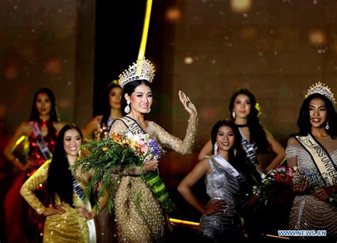 Swe Zin Htet From Kayin State Crowned Miss Universe Myanmar Xinhua