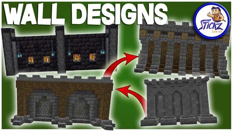 Better Walls For Your Survival World Minecraft Tutorial How To