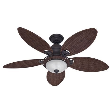 Hunter Caribbean Breeze 54 In Weathered Bronze Indoor Ceiling Fan With