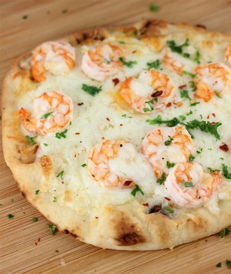 Shrimp Scampi Flatbread Pizza Recipe Blogchef