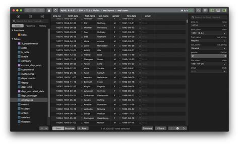 Connection identifiers are another source of unique values. MySQL - How to list all tables that contain a specific column name? | TablePlus