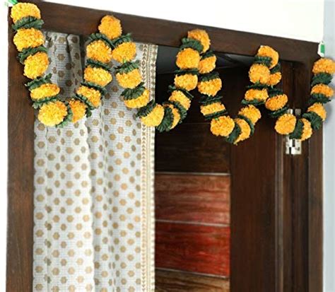 Buy Itiha® Yellow Marigold Genda Floral Diwali Decoration Door Hanging