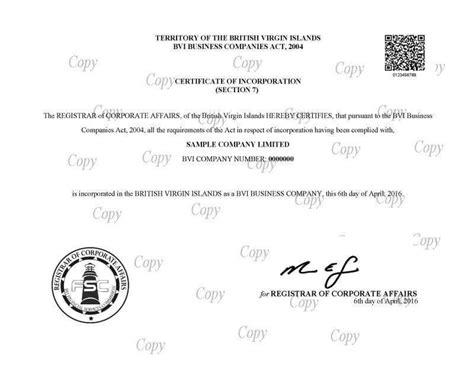 Company search in the british virgin islands. BVI Company Certificates