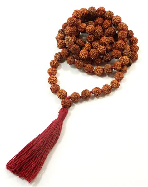 Buy Rudraksha Meditation Mala 8mm 108 Beads Online At Desertcartuae